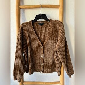 Brown Knitted Cardigan